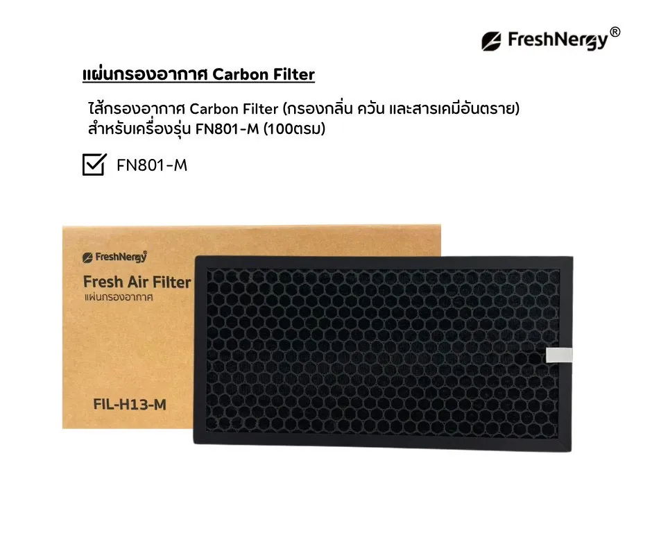 เช็คราคาแผ่นกรองคาร์บอน สำหรับเครื่องแรงดันบวก Series M
